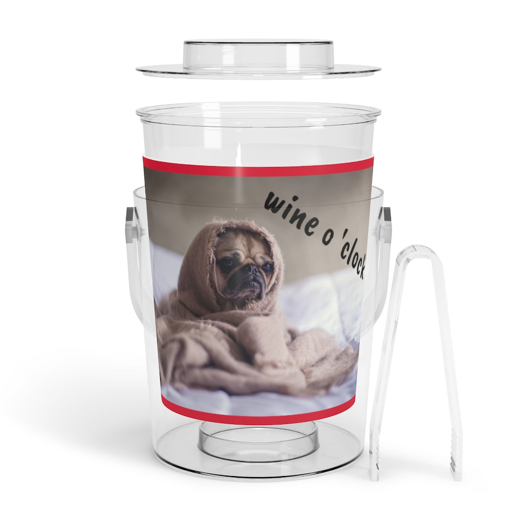 Ice Bucket with Tongs