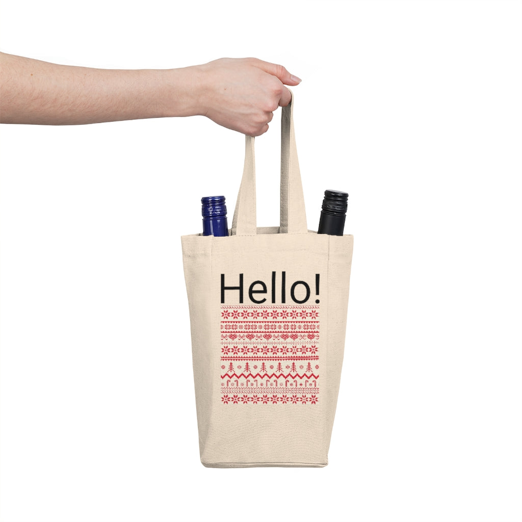 Double Wine Tote Bag