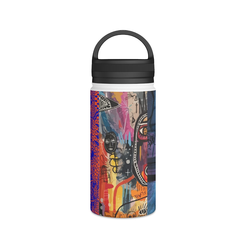 Stainless Steel Water Bottle, Handle Lid