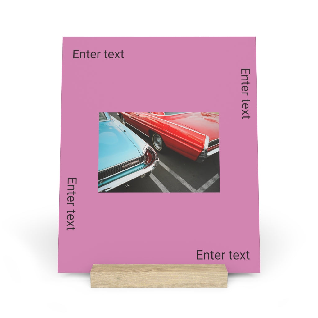 Gallery board with stand