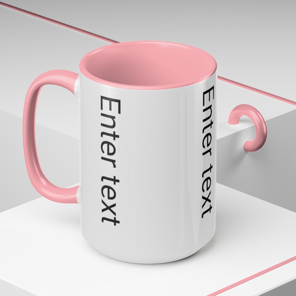 Two-Tone Coffee Mugs, 15oz