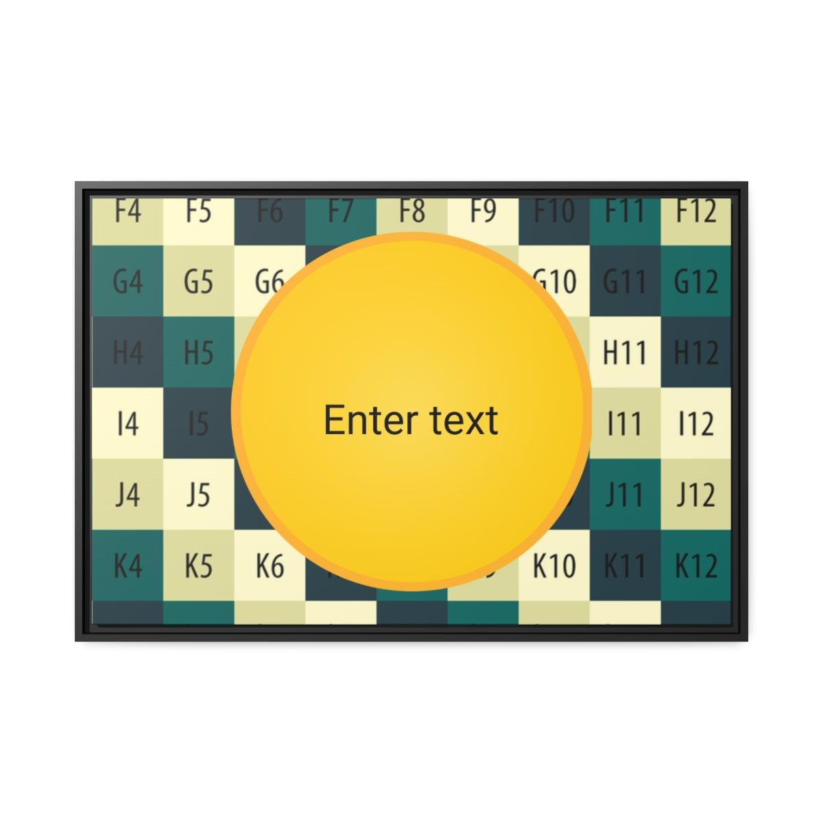 Matte Canvas, Black Frame