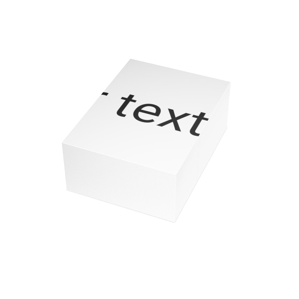 Folded Greeting Cards (1, 10, 30, and 50pcs)