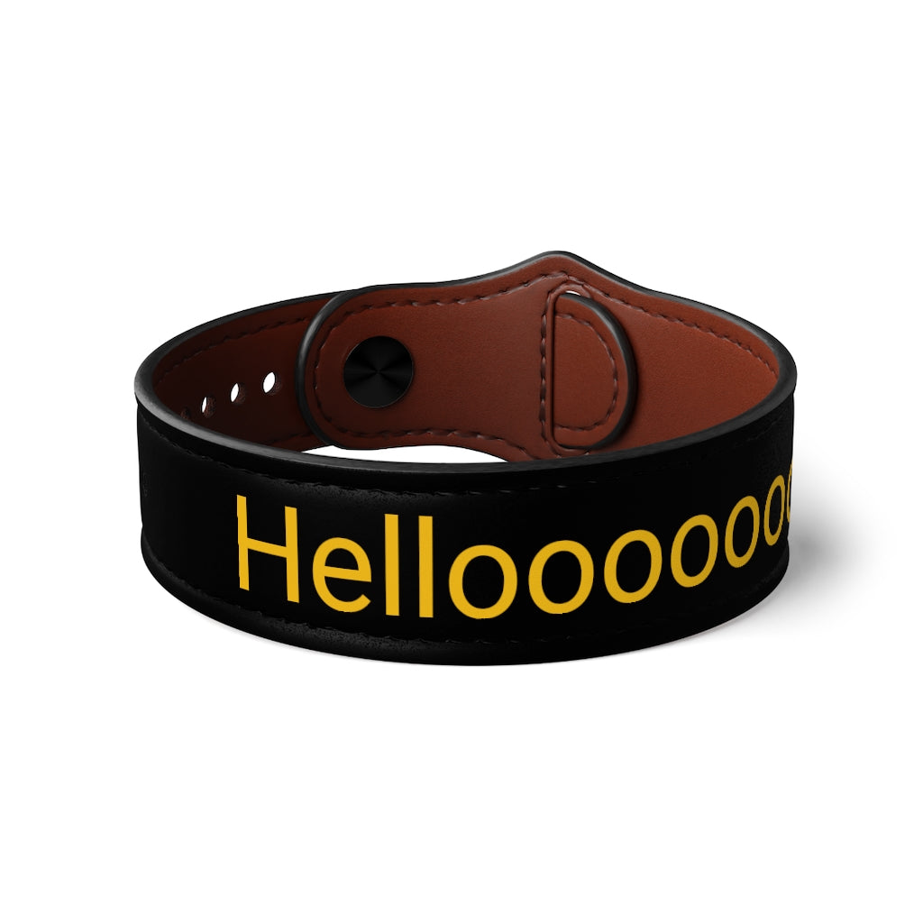 Vegan Leather Wristband