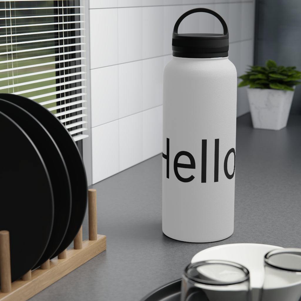 Stainless Steel Water Bottle, Handle Lid