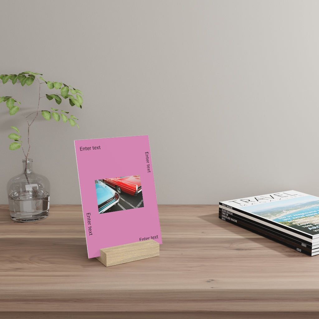 Gallery board with stand