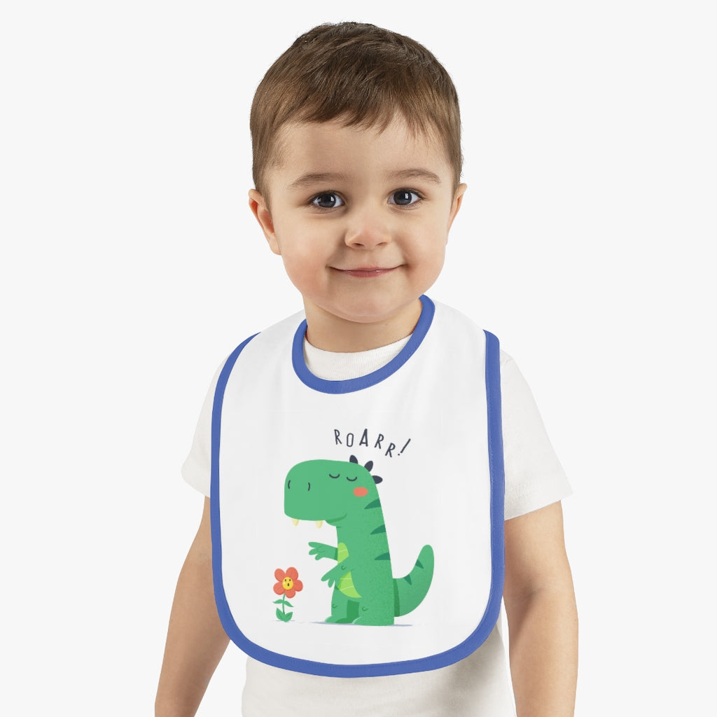 Baby Contrast Trim Jersey Bib
