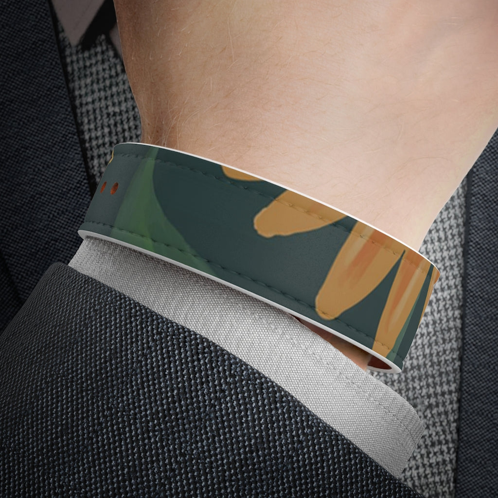 Vegan Leather Wristband