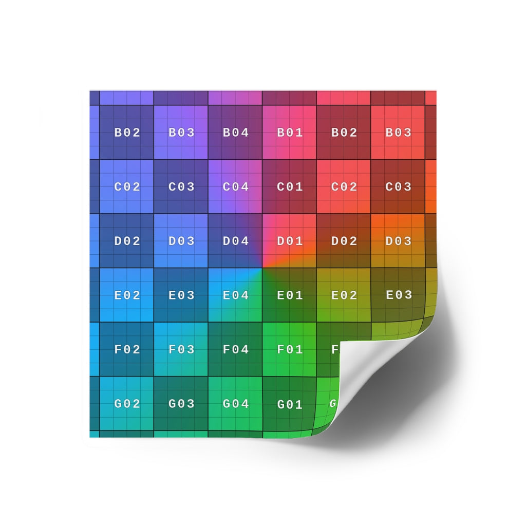 Laminate Stickers, Square