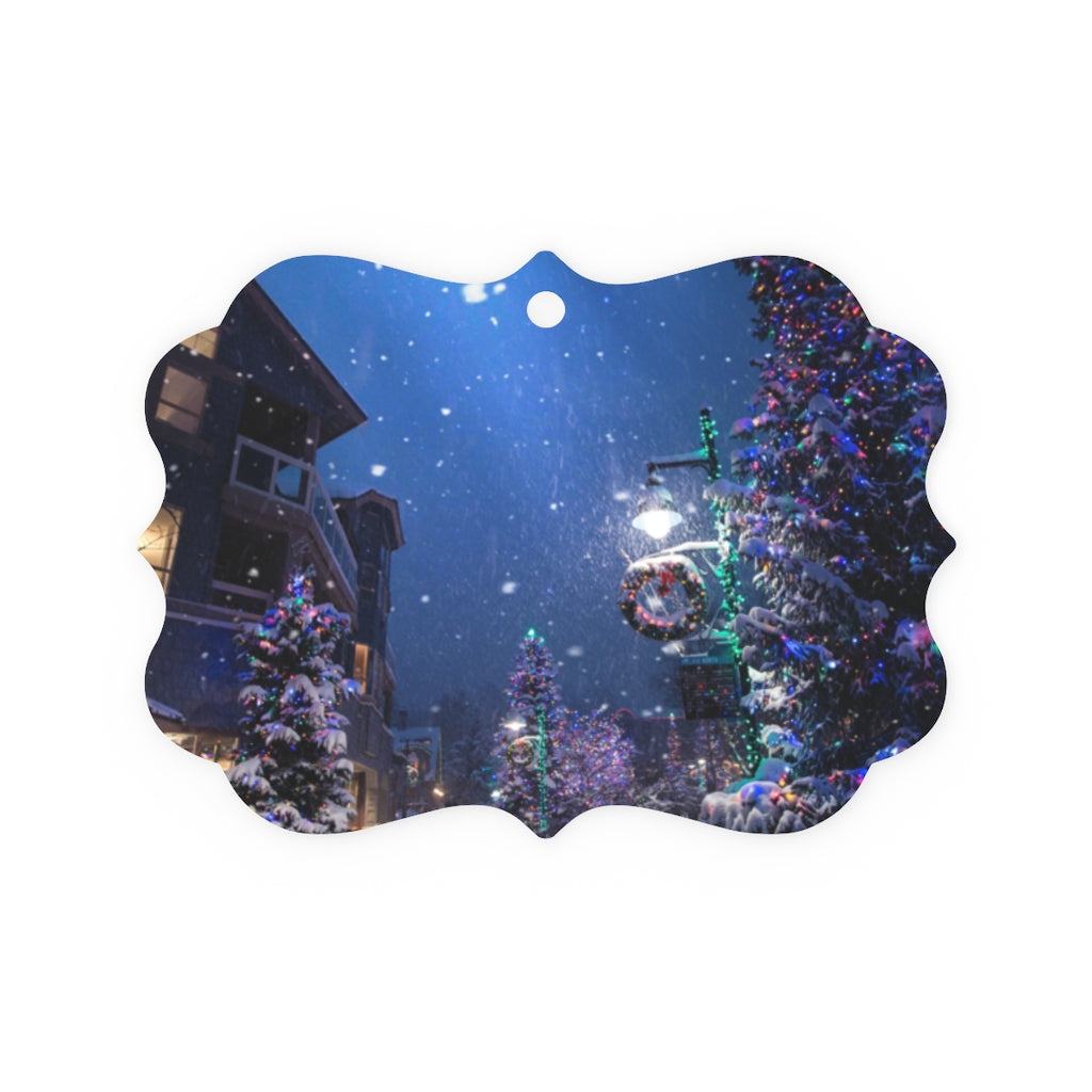 Metal Plaque Ornament