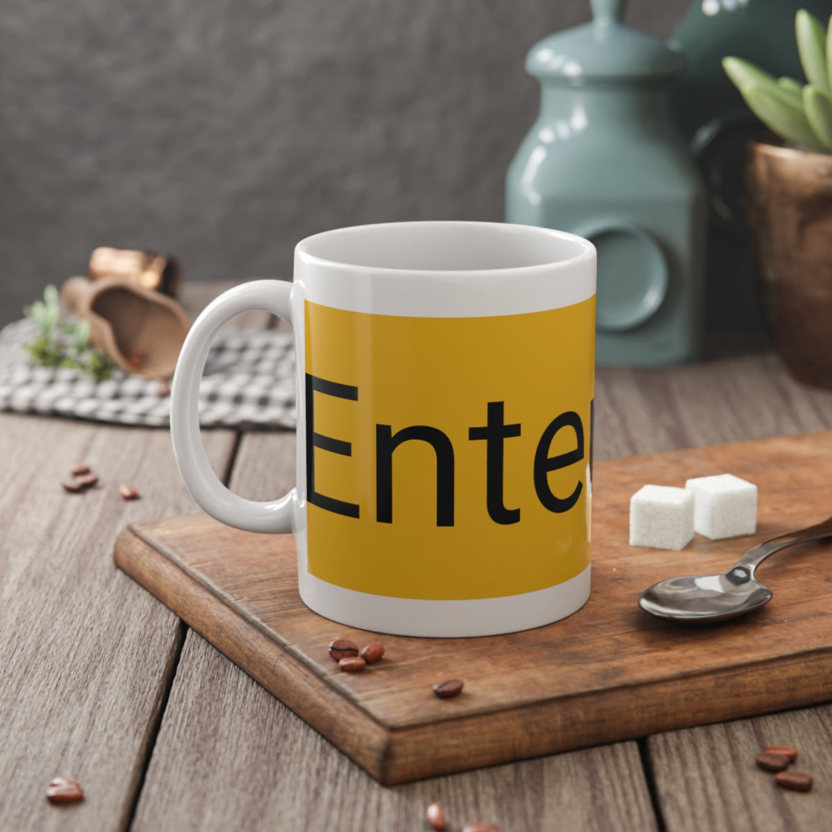 White Ceramic Mug, 11oz