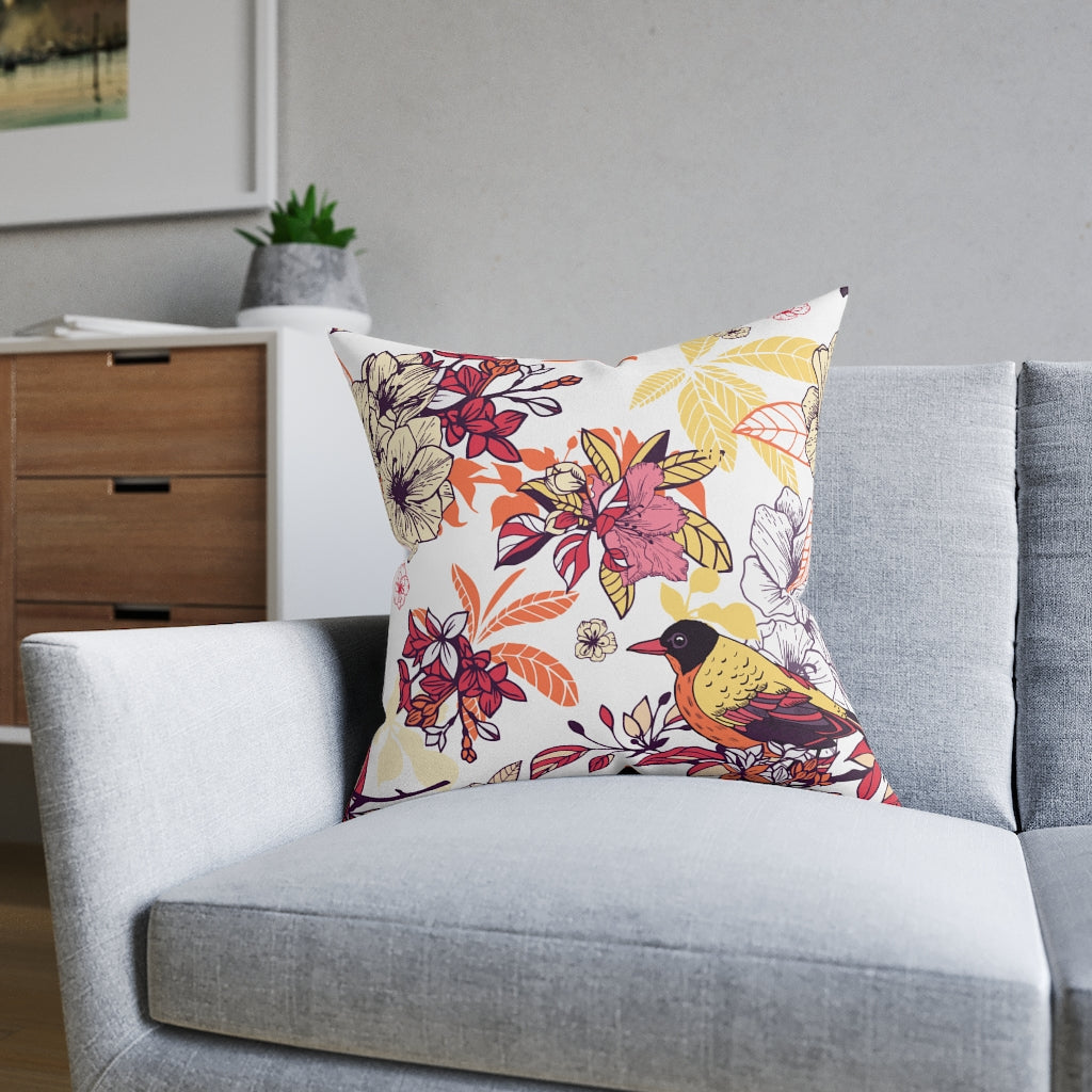 Square Pillow - White Back