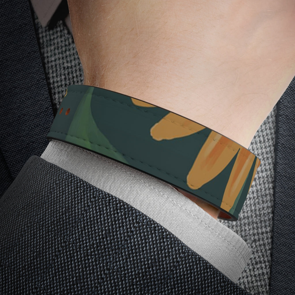 Vegan Leather Wristband