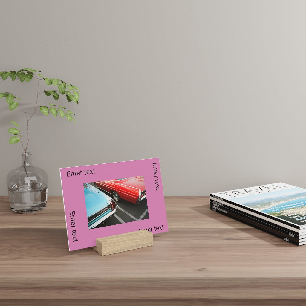 Gallery board with stand