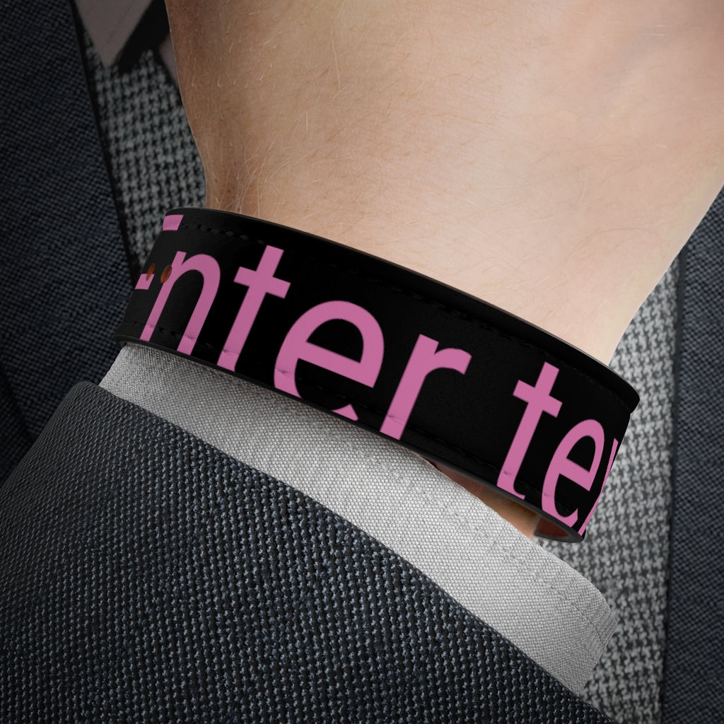 Vegan Leather Wristband