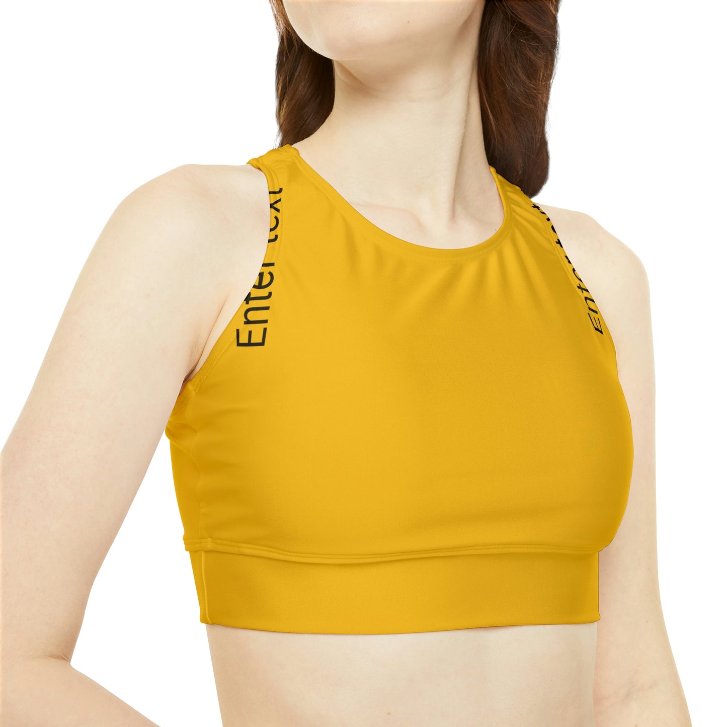 High Neck Crop Bikini Top