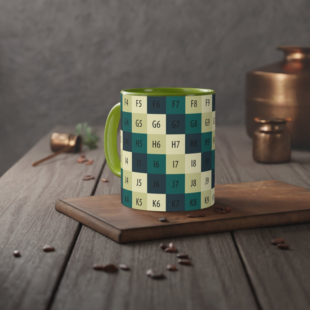 White Accent Mug, 11oz