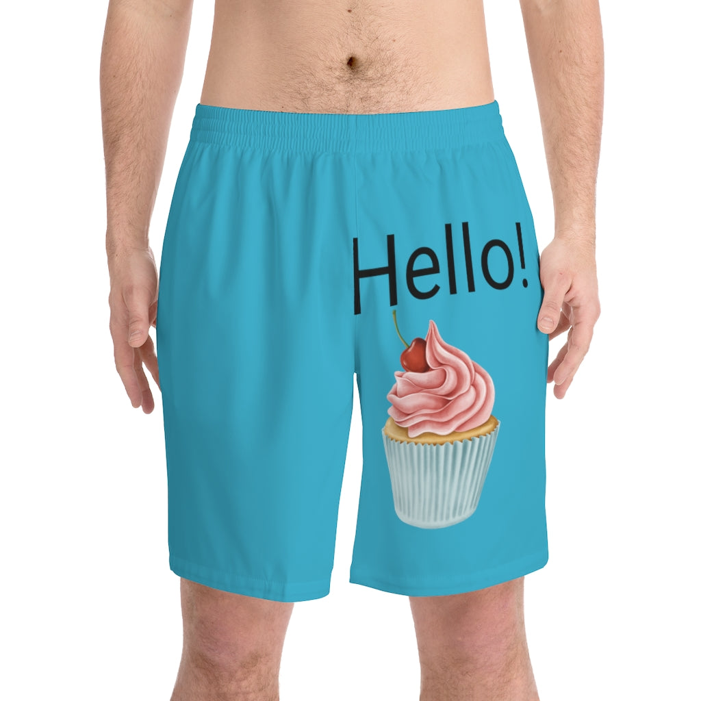 Men's Elastic Beach Shorts (AOP)