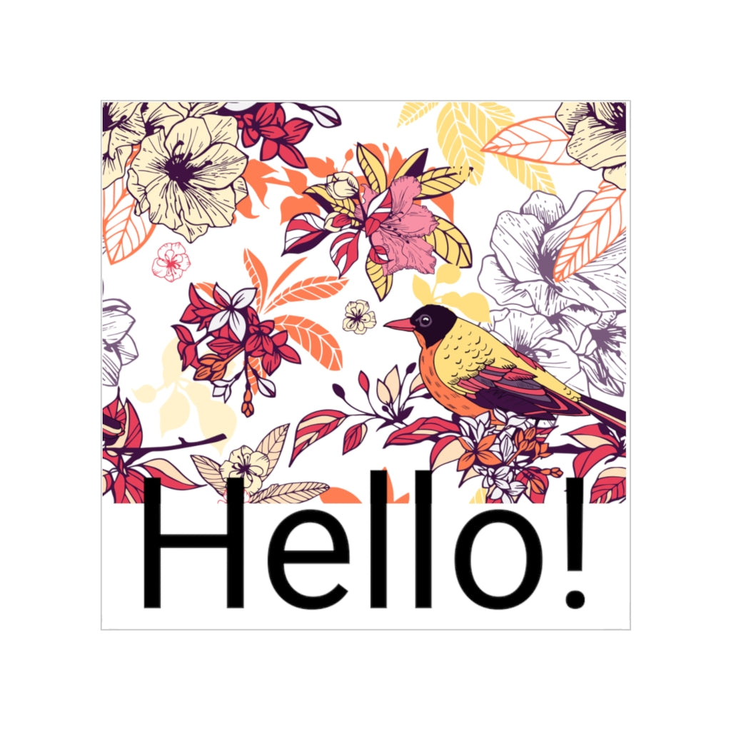 Transparent Outdoor Stickers, Square