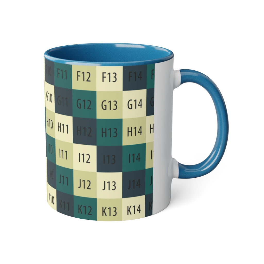 White Accent Mug, 11oz