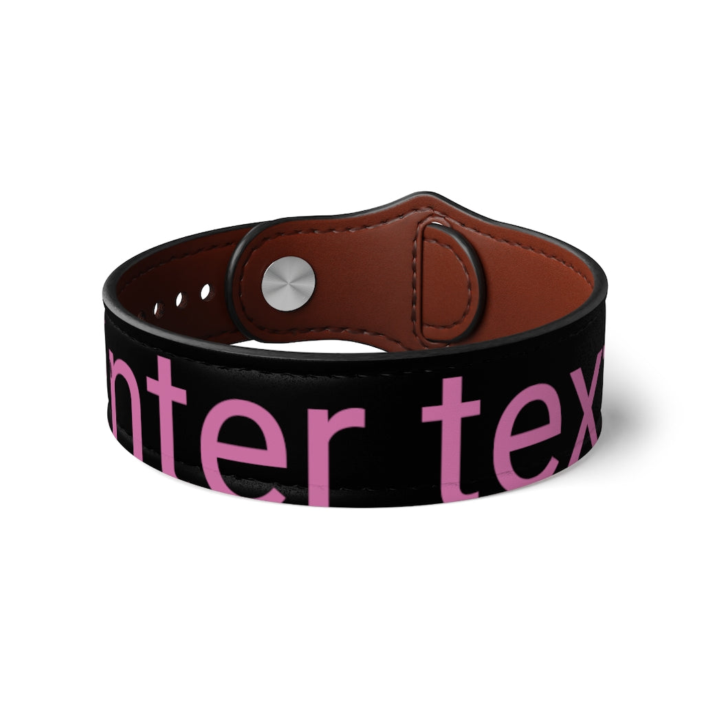 Vegan Leather Wristband
