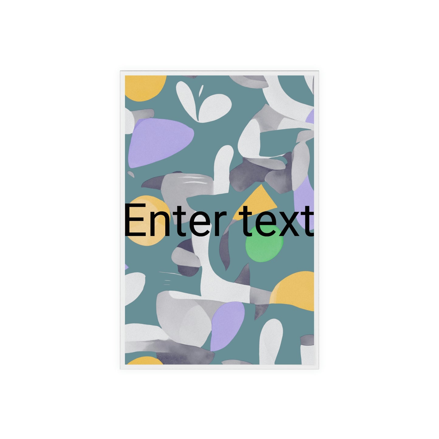 Acrylic Sign with a Wooden Stand