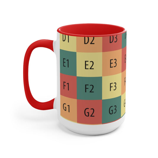 Two-Tone Coffee Mugs, 15oz