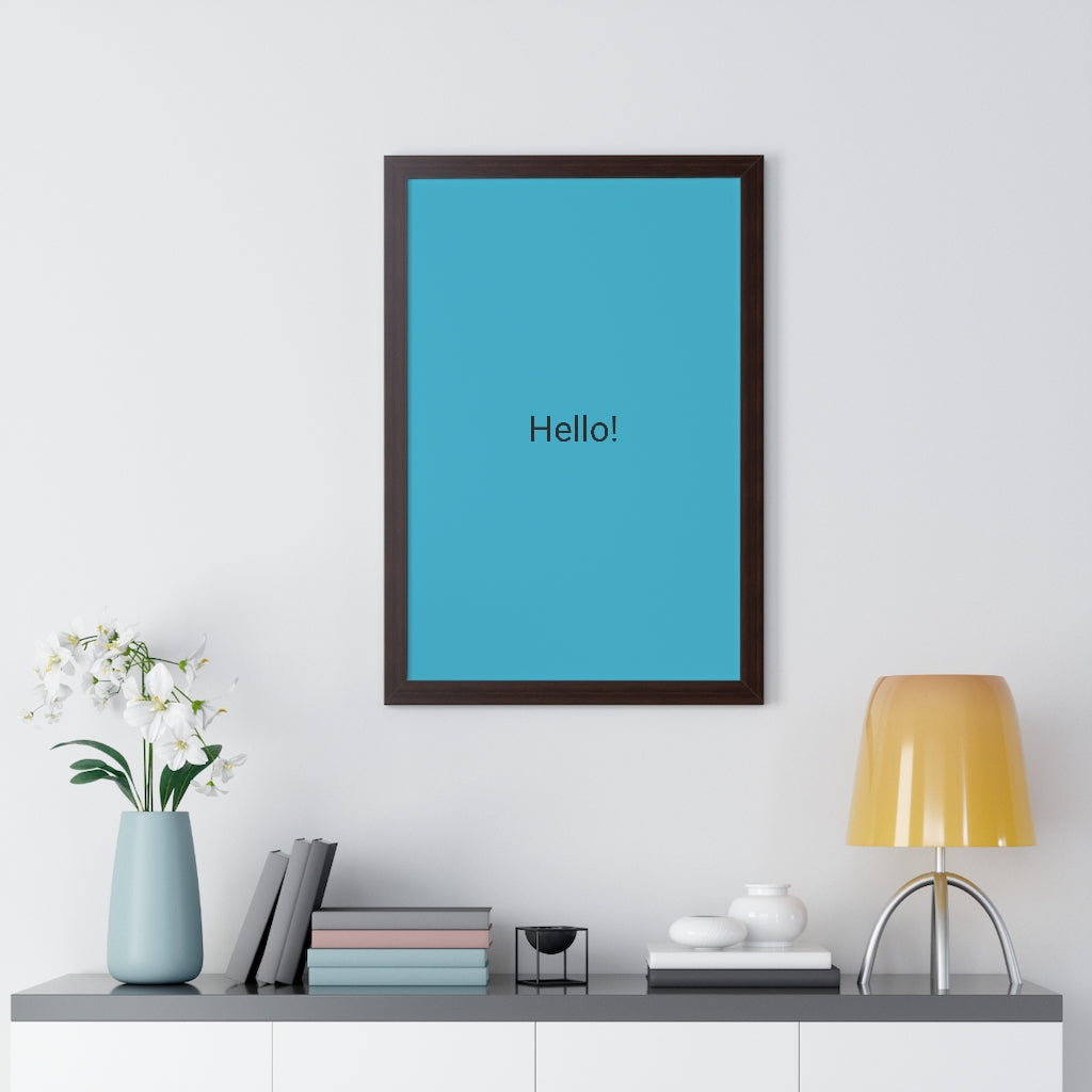Framed Vertical Poster
