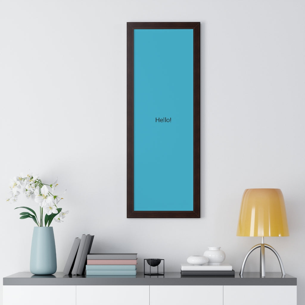 Framed Vertical Poster