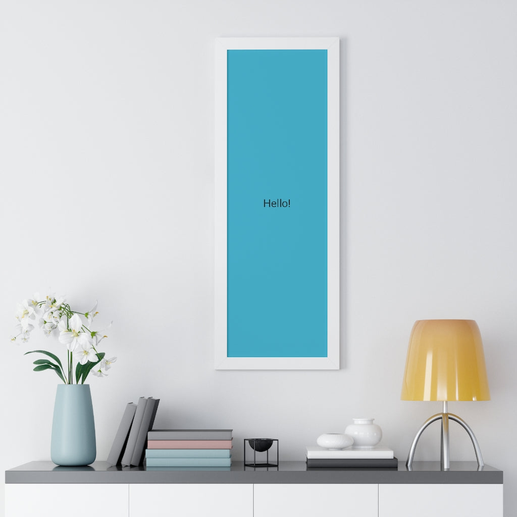 Framed Vertical Poster