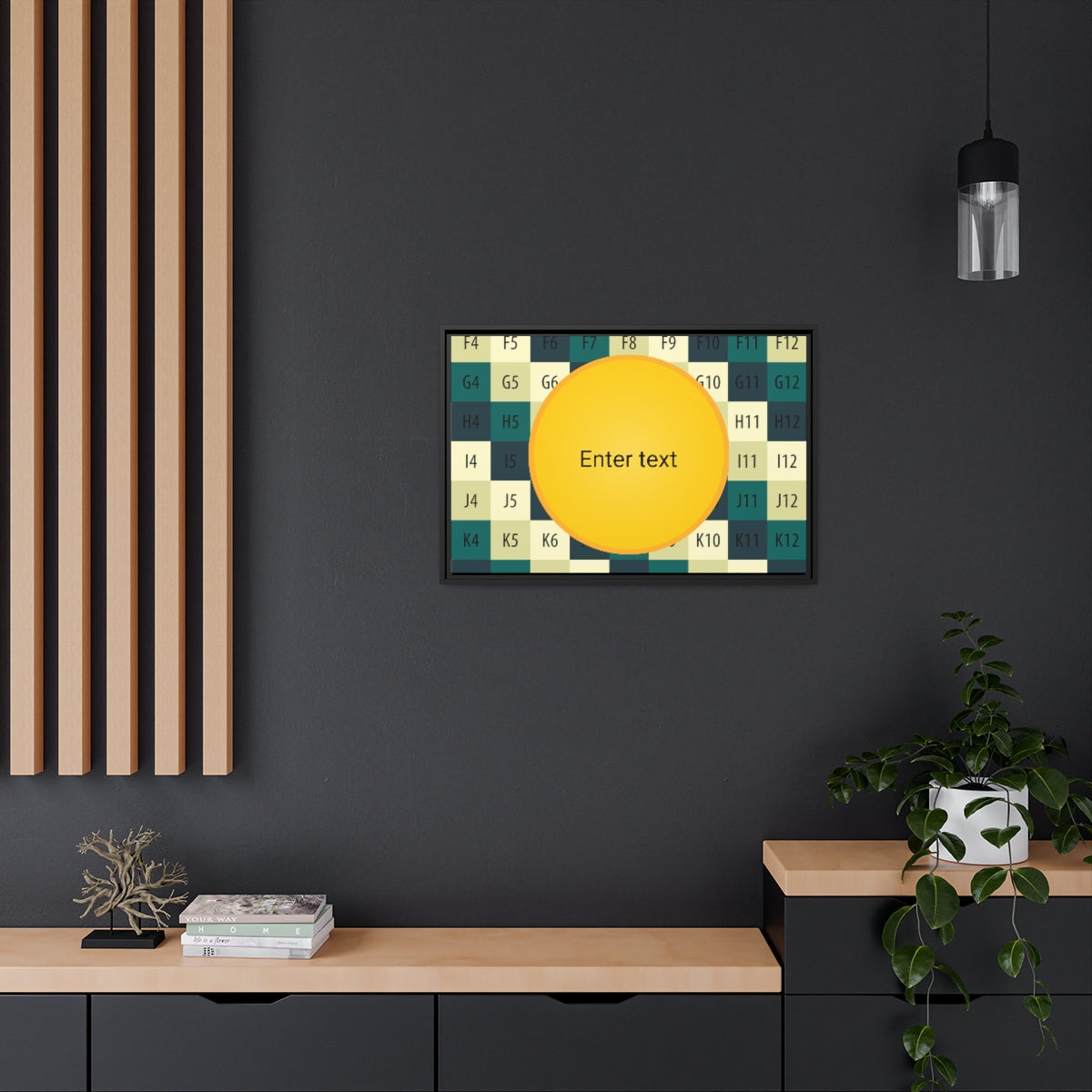 Matte Canvas, Black Frame