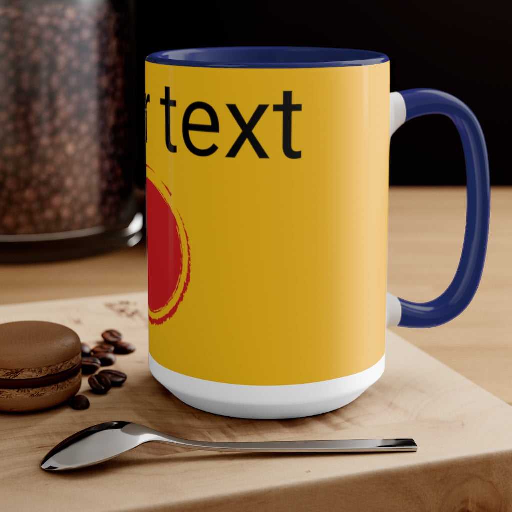 Two-Tone Coffee Mugs, 15oz