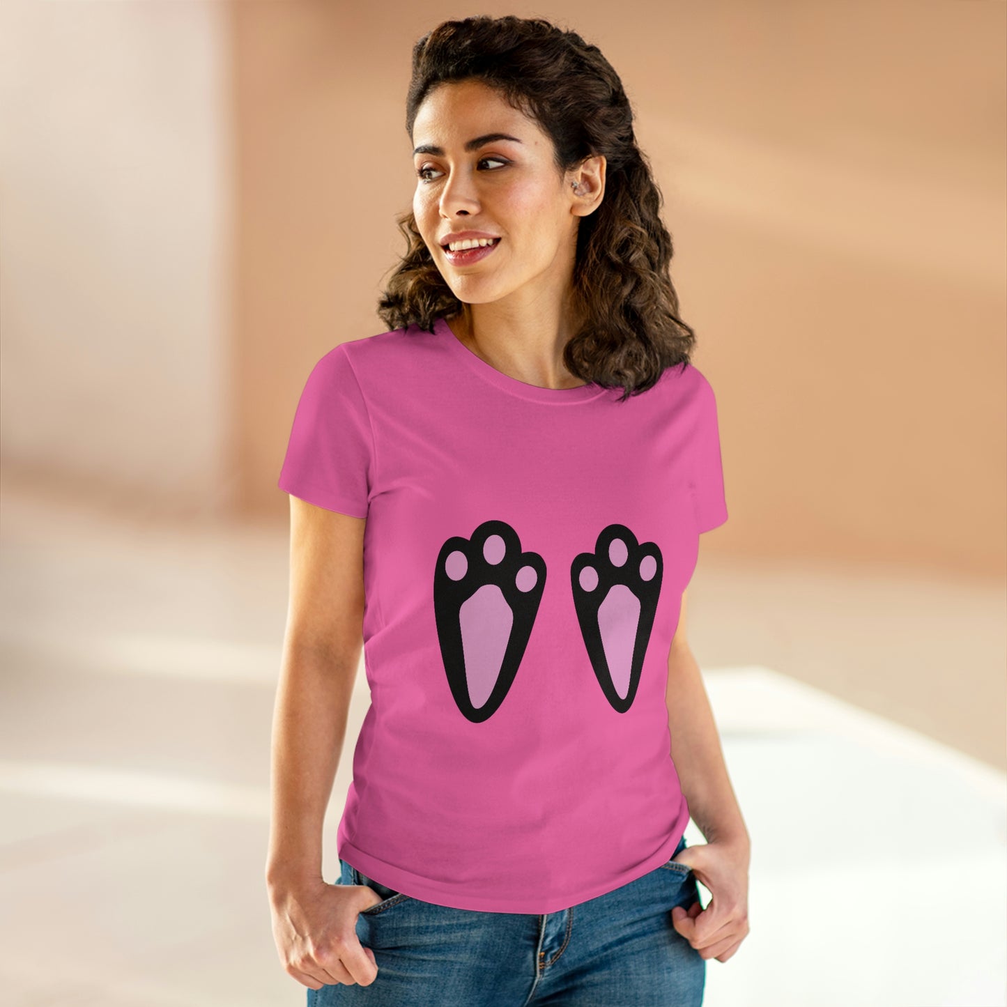 Custom Mockup - Women's Midweight Cotton Tee