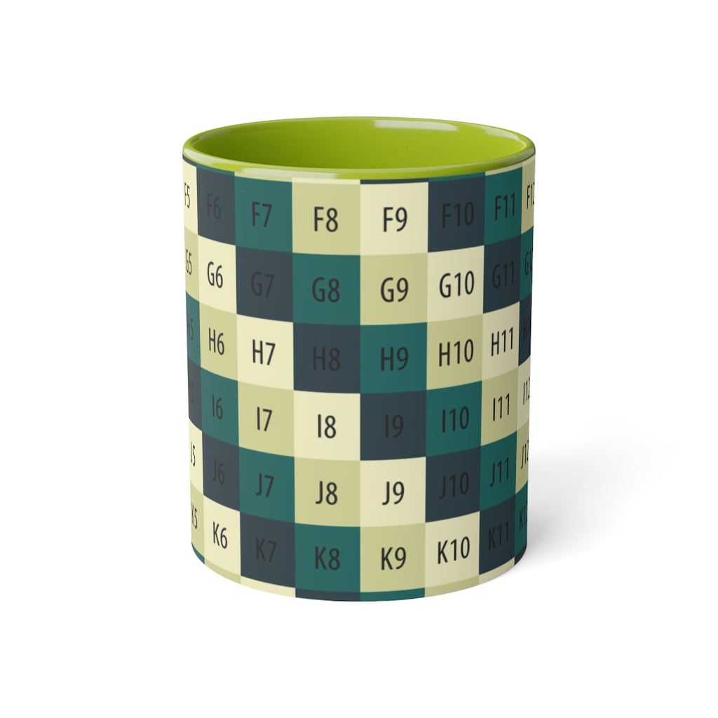 White Accent Mug, 11oz