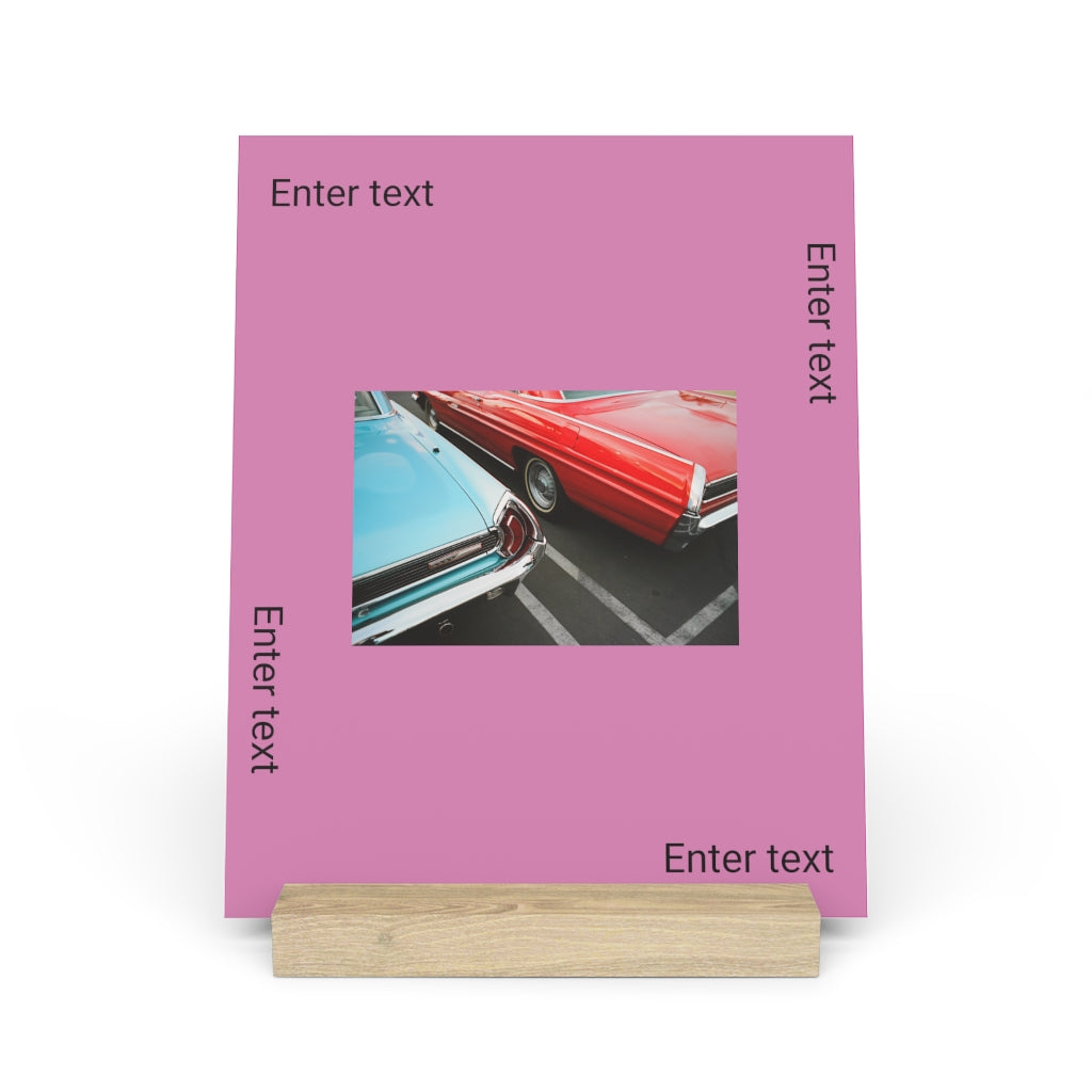 Gallery board with stand