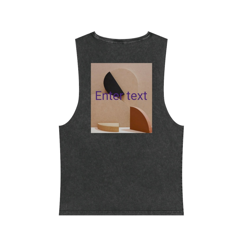 Unisex Stone Wash Tank Top