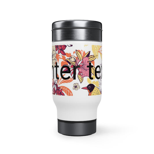 Stainless Steel Travel Mug with Handle, 14oz