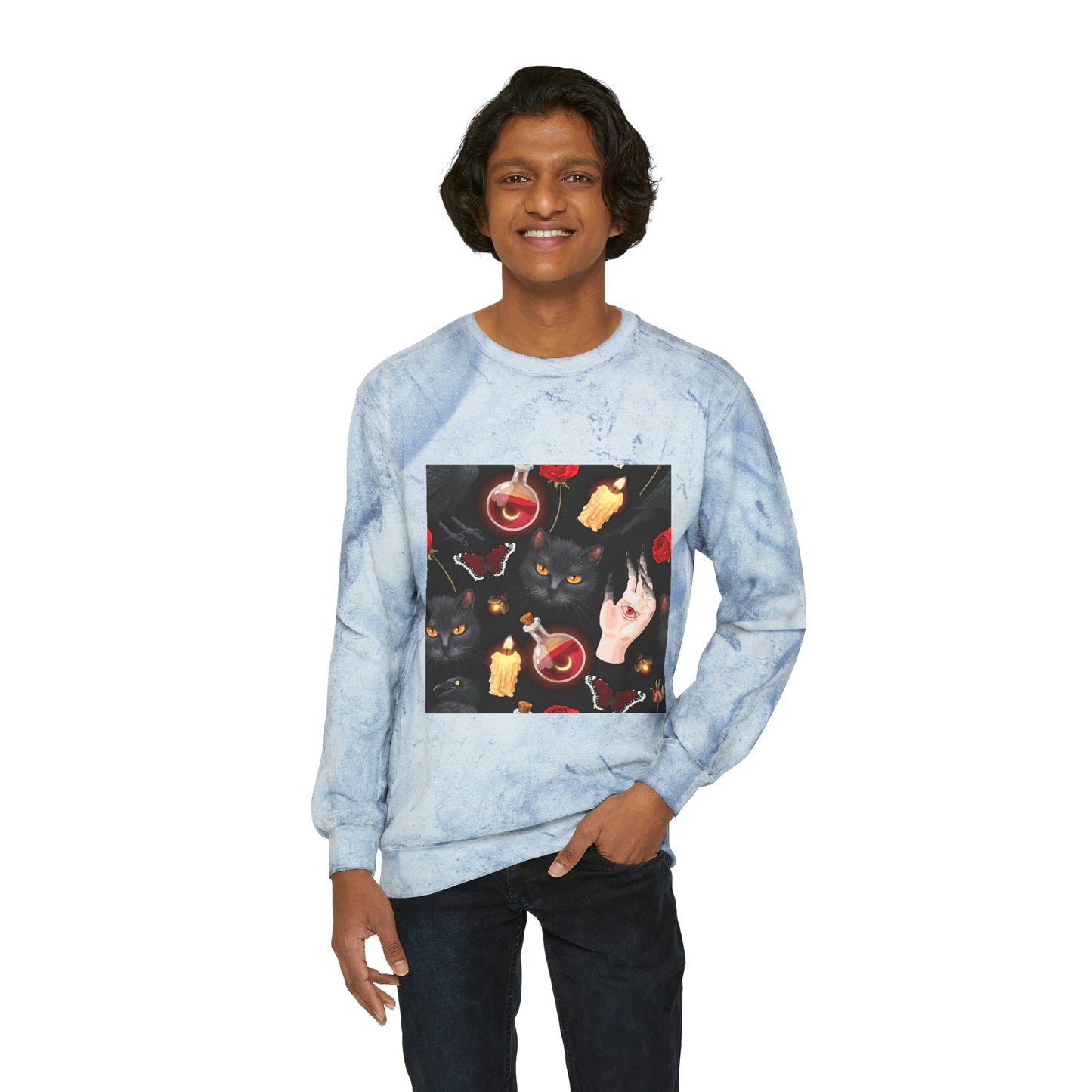 Unisex Color Blast Crewneck Sweatshirt