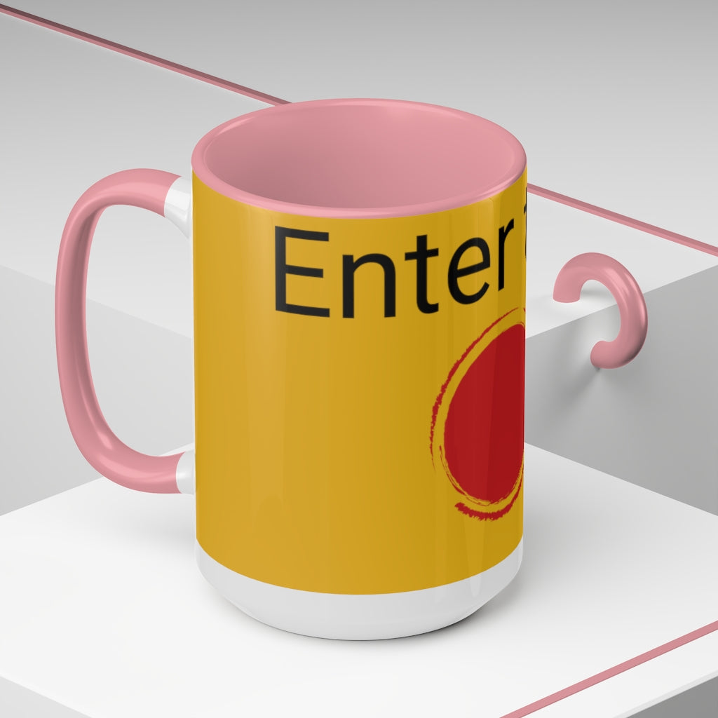 Two-Tone Coffee Mugs, 15oz