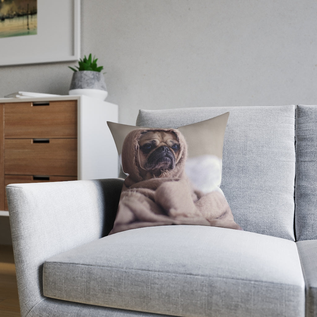 Square Pillow - White Back