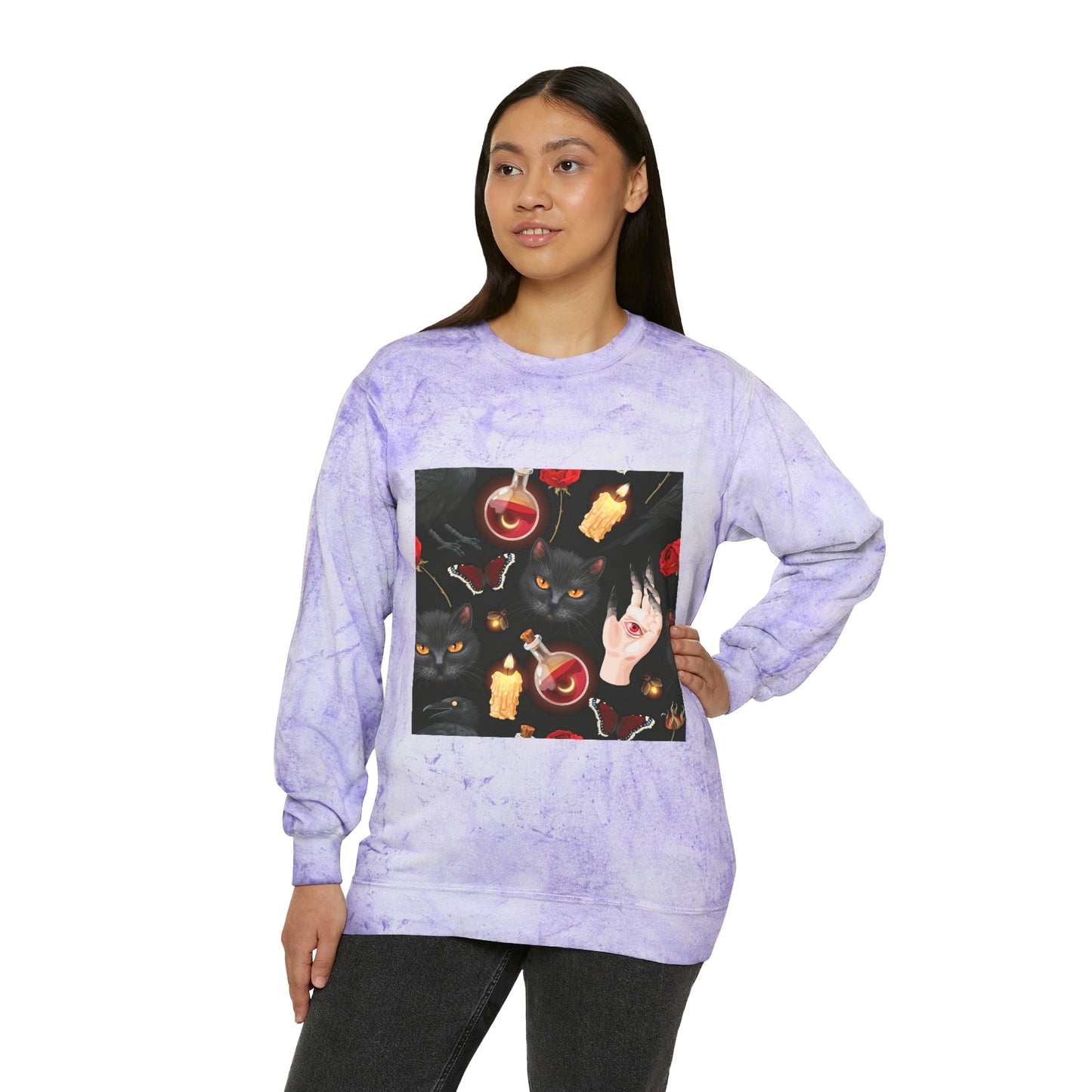 Unisex Color Blast Crewneck Sweatshirt