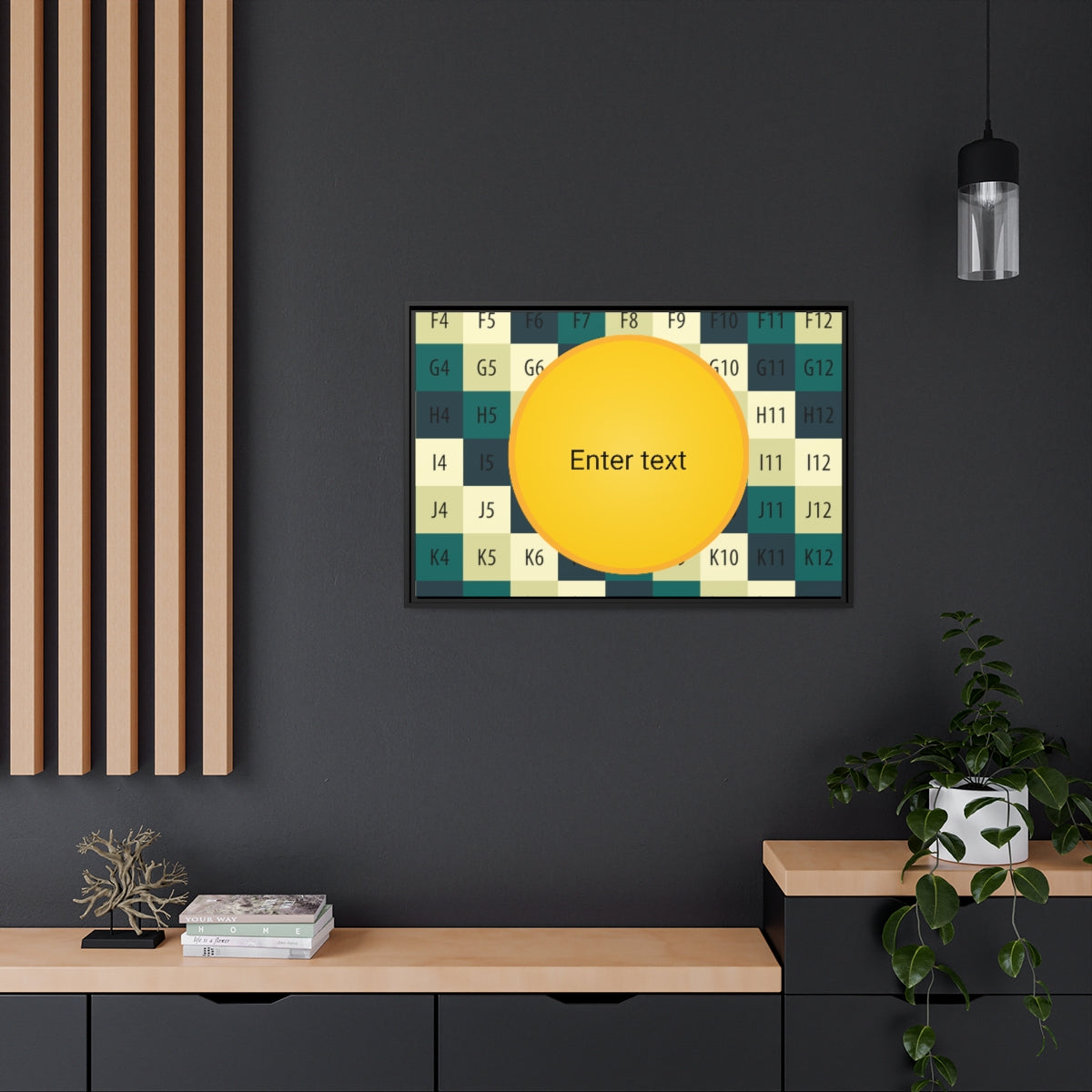 Matte Canvas, Black Frame