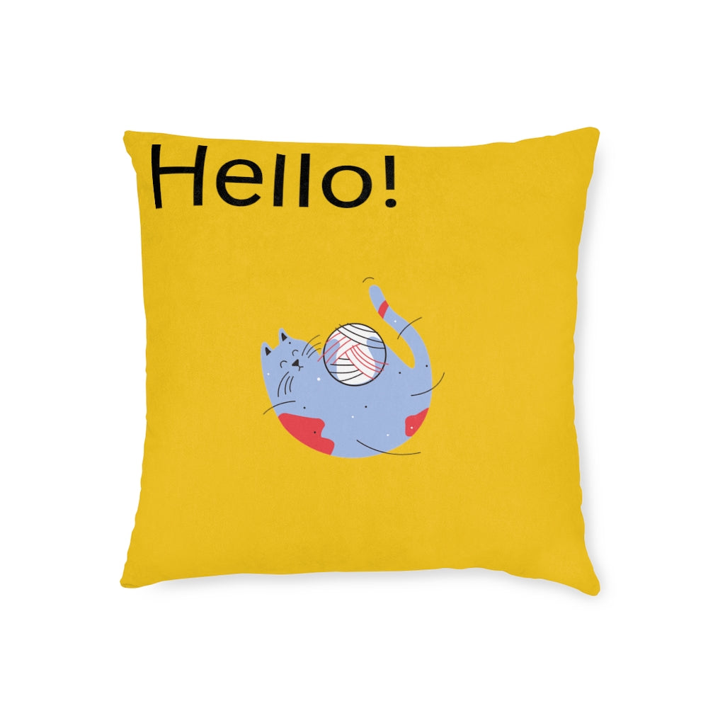 Square Pillow - White Back