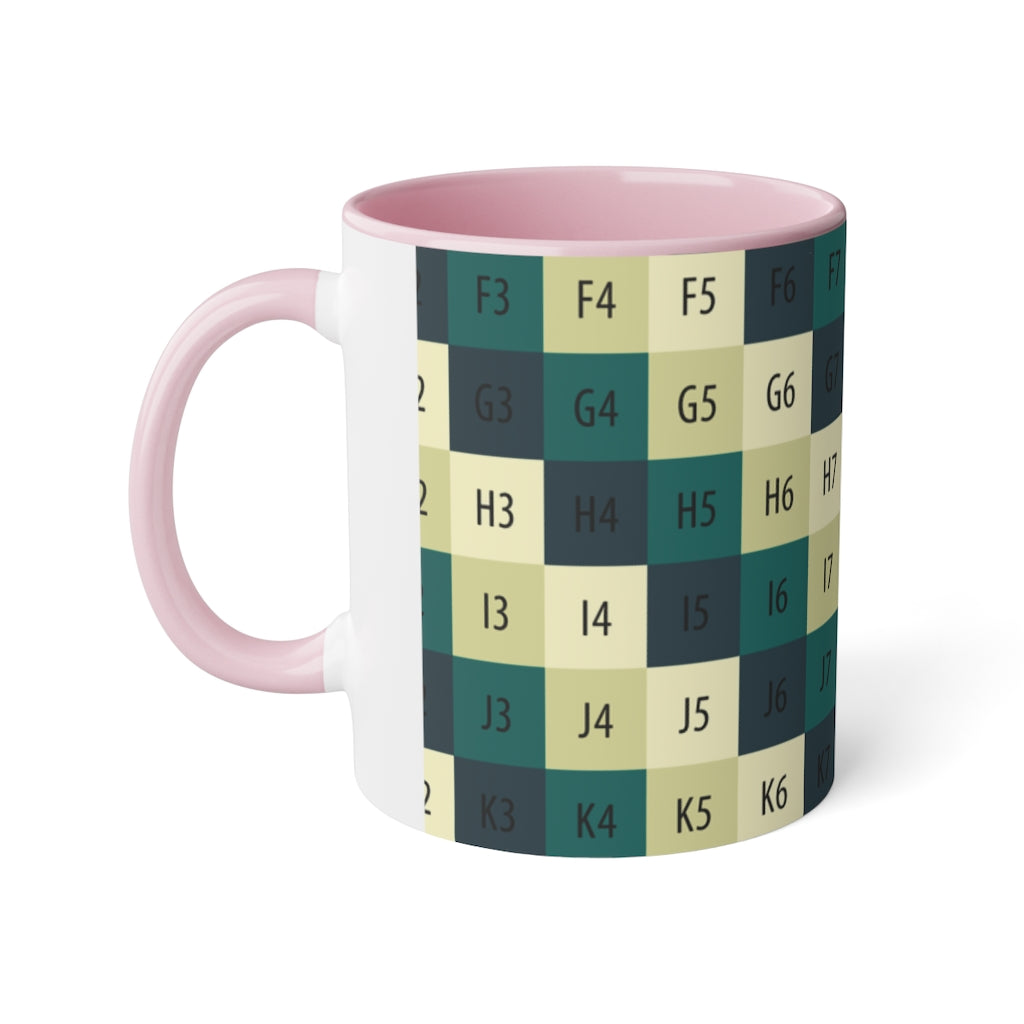 White Accent Mug, 11oz