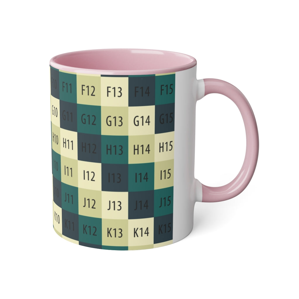 White Accent Mug, 11oz