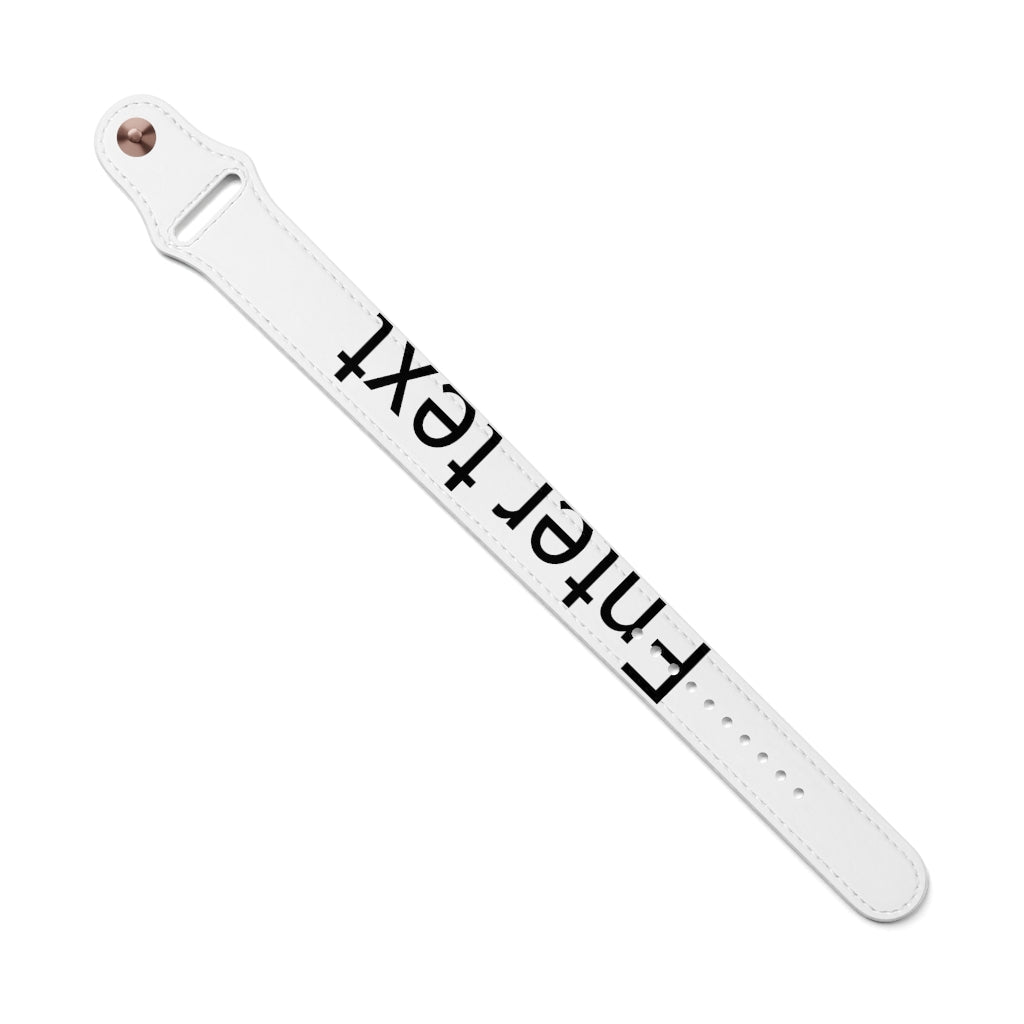 Vegan Leather Wristband