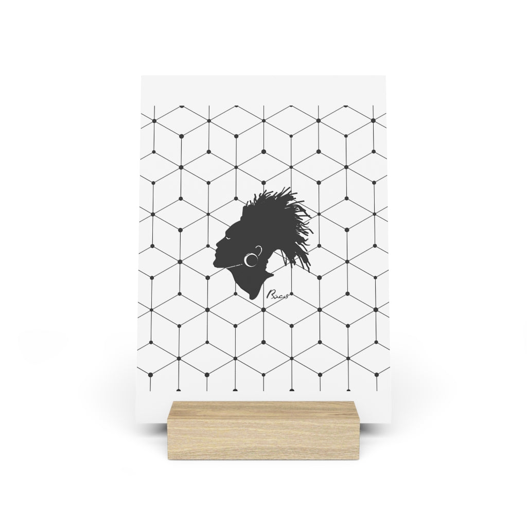 Gallery board with stand