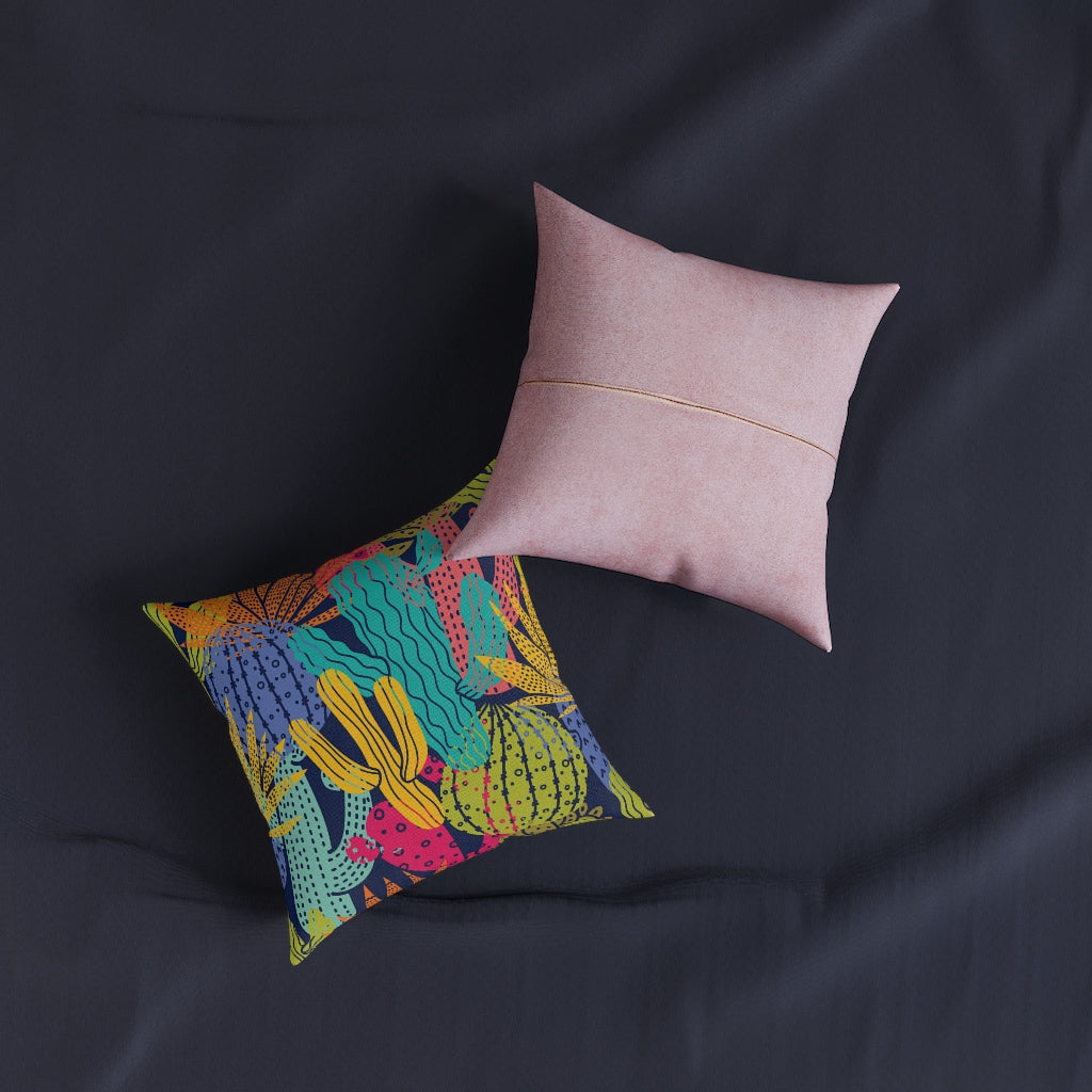 Square Pillow - Pink Back