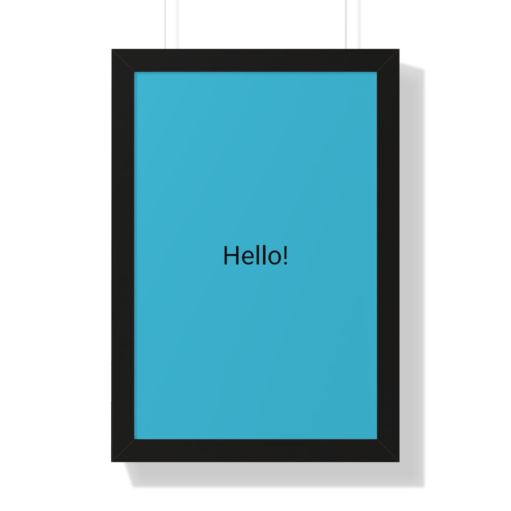 Framed Vertical Poster