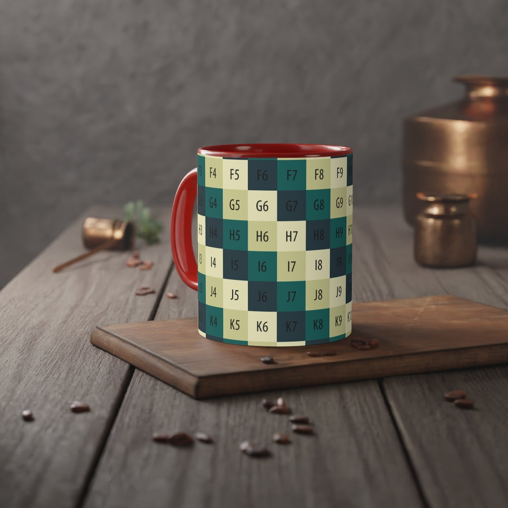 White Accent Mug, 11oz